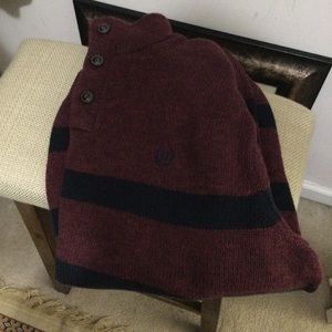 CHAPS burgundy 100% cotton sweater